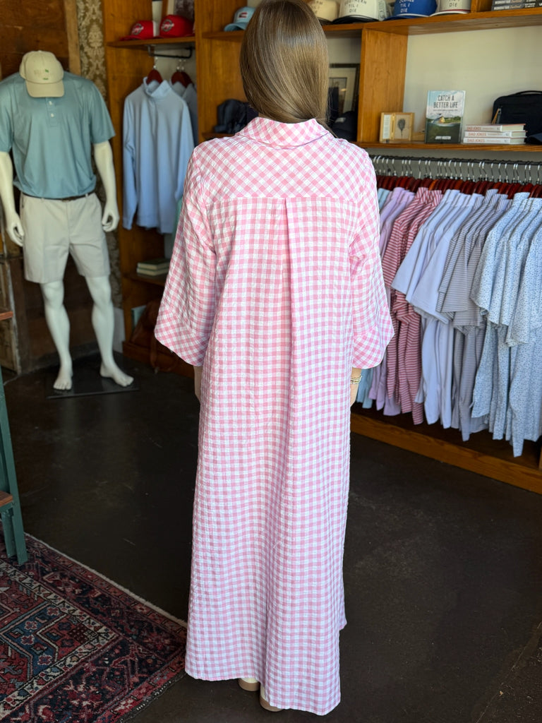 Gingham Maxi Dress