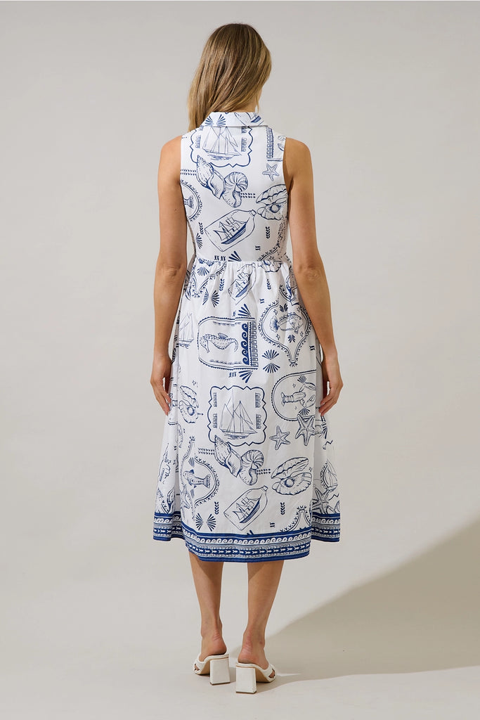 Catie Seaside Midi Dress