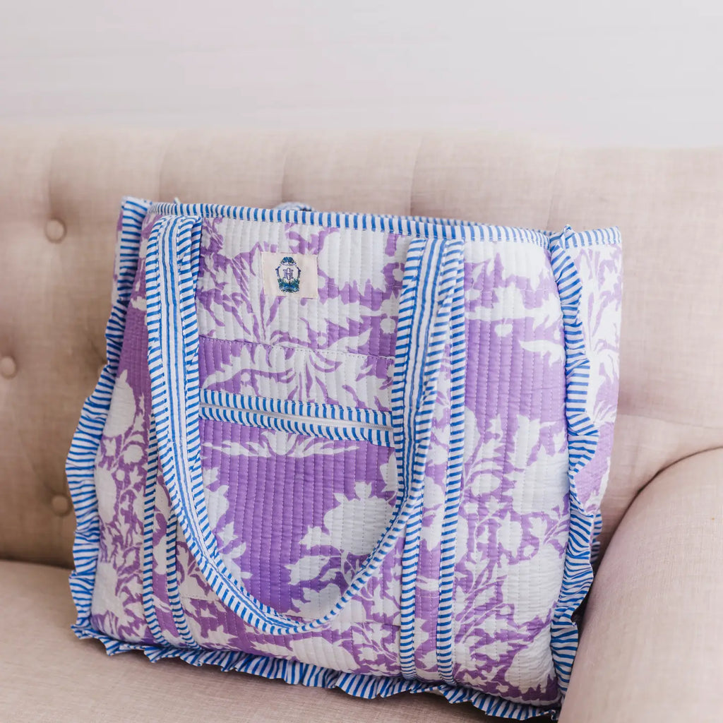 Large Quilted Tote Bag