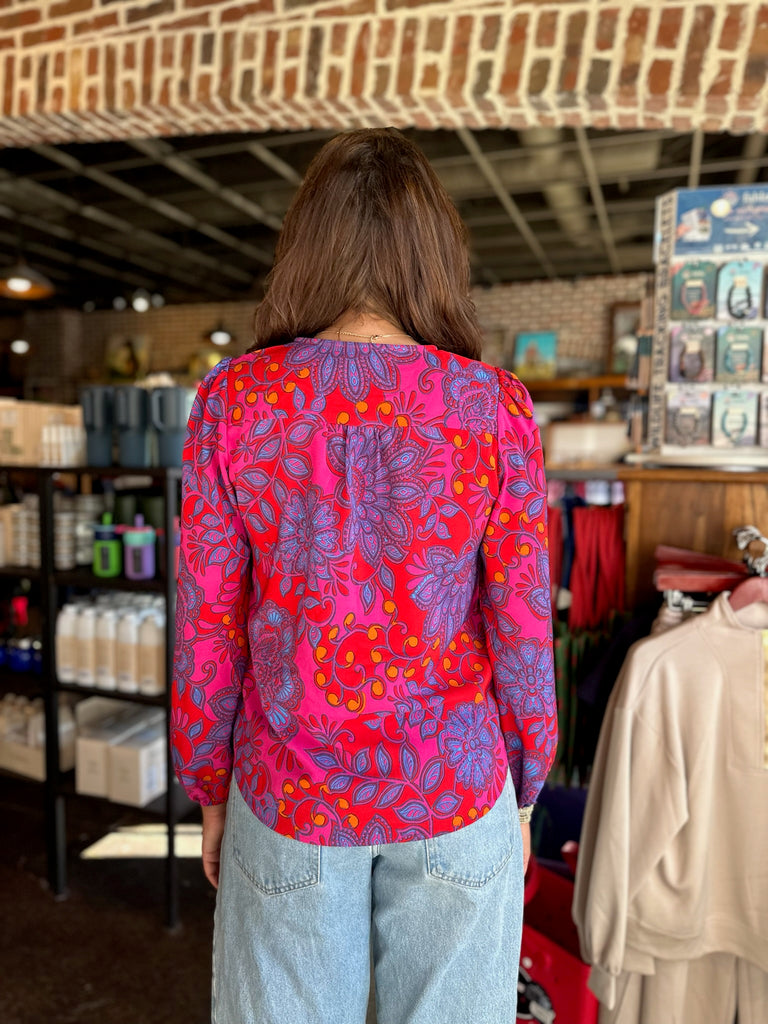 FINAL SALE - Darret Floral Marwa Long Sleeve Blouse
