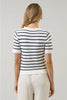 Navy Tessie Stripe Short Sleeve Sweater Top