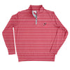 UGA Standing Dawg Camellia Cotton Lyocell 1/4 Zip Pullover Red & White