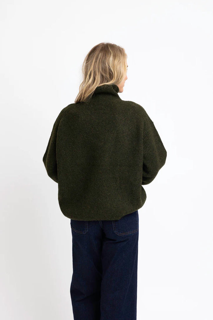 FINAL SALE - Solid Turtleneck Sweater