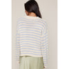 Cream Lightweight Striped Sweater