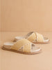 The Fabby Beige Raffia Slide