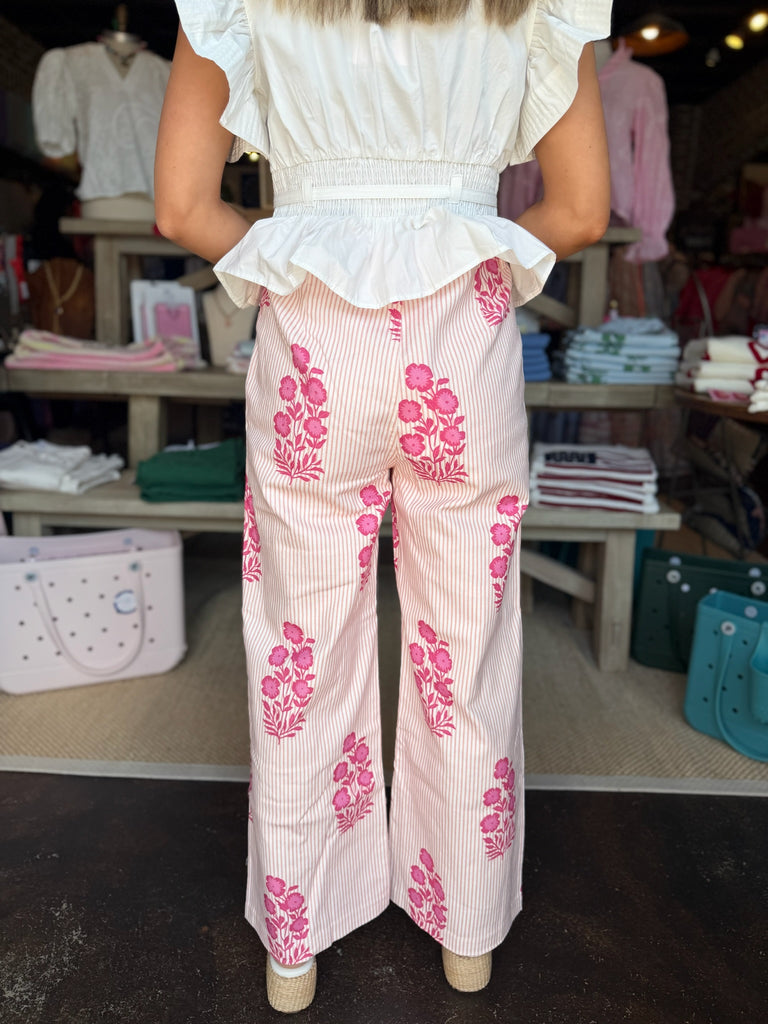 Floral Block Pant