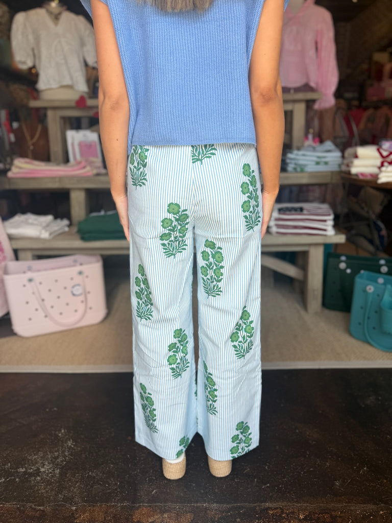 Floral Block Pant