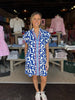 Mila Patterned Dress Blue