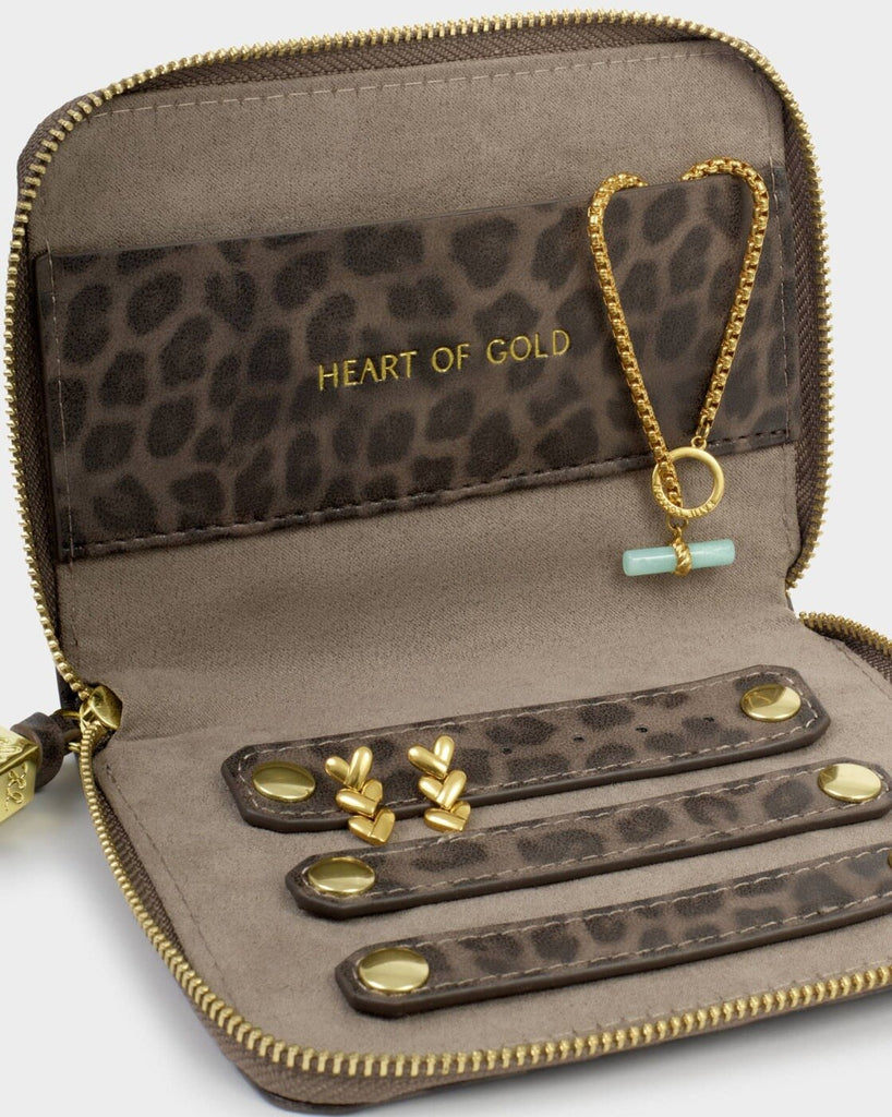 Slim Jewelry Case Heart Of Gold