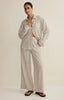 Henri Striped Wide Leg Pant Linen