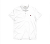 UGA Standing Dawg Solid Cotton Lyocell Polo Solid White