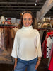 Abigail Ribbed Mock Neck Sweater