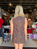 FINAL SALE - Leopard Gold Button Dress