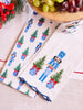 Holiday Embroidered Tea Towel