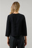 FINAL SALE - Kaida Bow Lumie Long Sleeve Top Black