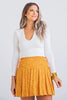 FINAL SALE - Mustard Ditzy Floral Smock Skort