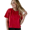 Georgia Ritter Repeat Heavyweight Crop Tee Red