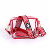 Bridget Clear Purse Reversible Patterned Straps