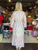 FINAL SALE - Tencel Floral Smocked Button Down Maxi Dress