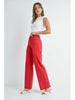Vintage Red Relaxed Wide Leg Pant