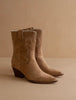 FINAL SALE - The Trudy Latte Western Heel Boot
