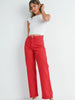 Vintage Red Relaxed Wide Leg Pant