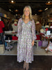FINAL SALE - Tencel Floral Smocked Button Down Maxi Dress