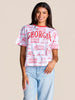 The Team Toile Embroidered Tee | Georgia