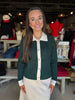 Green Button Up Knitted Cardigan