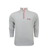 UGA Sic' Em Script Pin Dot Stripe Pullover White/Red