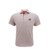UGA Standing Dawg White Wordmark Polo