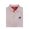 UGA Standing Dawg White Wordmark Polo