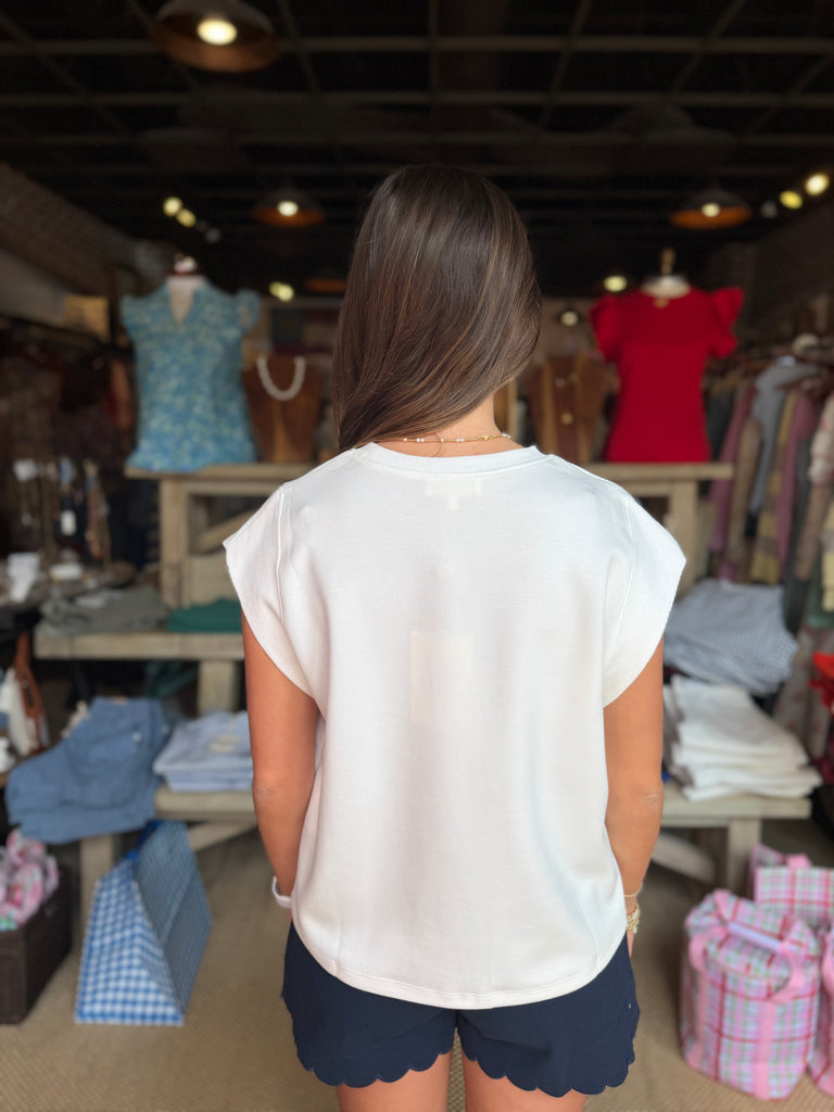 Solid White Top