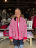 Quilted Gingham Puff Jacket