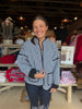 Quilted Gingham Puff Jacket