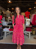 Eleanor Dress Drift Blooms Pink
