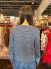Stripe Button Front Knit Top