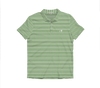 Heathered Jasmine Stripe Performance Polo
