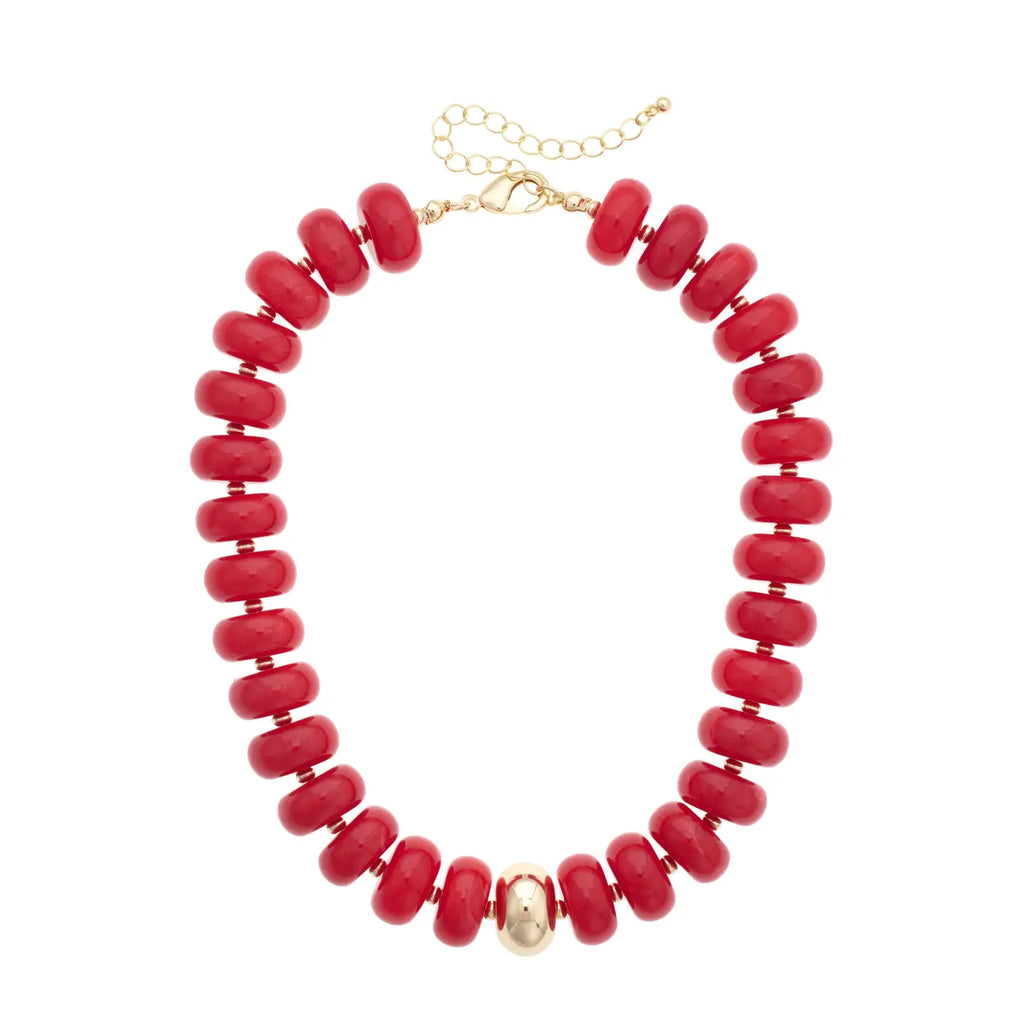 San Sebastian Beaded Resin Necklace