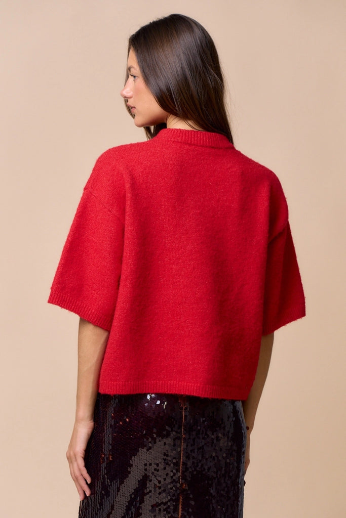 FINAL SALE - Sarah Sweater Sleeve Top